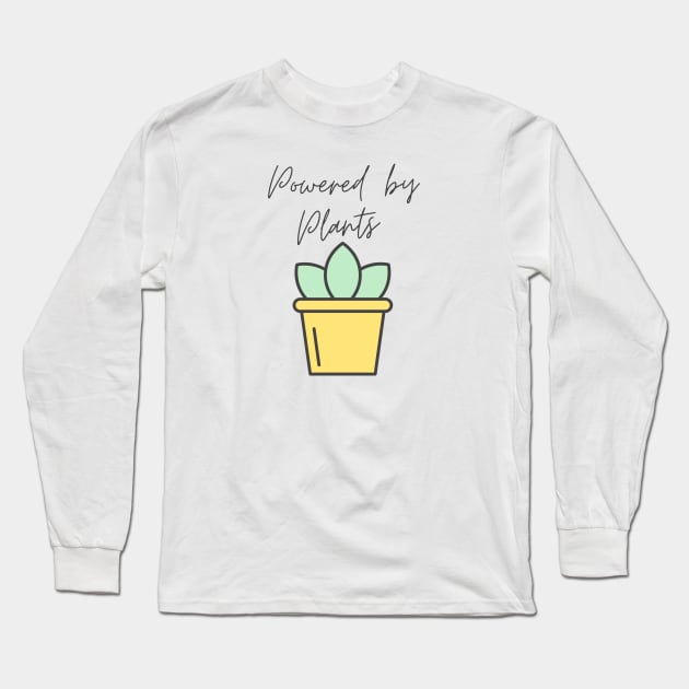 powered by plants Long Sleeve T-Shirt by martian